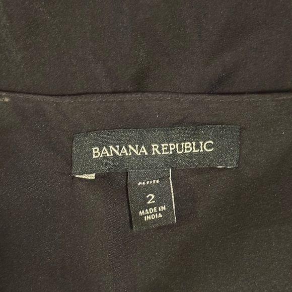 🎉HP🎉 *EUC* RARE Black Silky Camisole w Sheer Insert | Banana Republic | Sz 2P - Picture 8 of 11